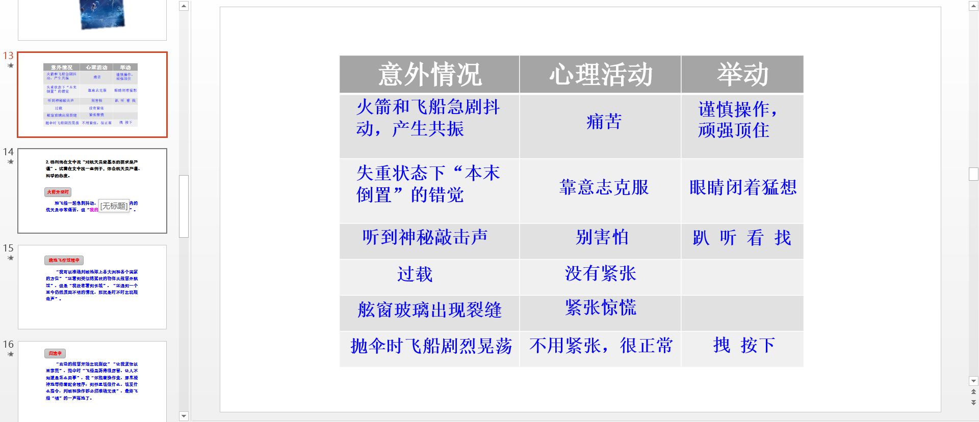 部编版语文七年级下册第 23 课《太空一日》PPT 及纪录片视频 部编版语文七年级下册第 23 课《太空一日》PPT 及纪录片视频